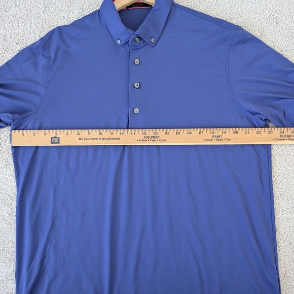 Greyson Polo Shirt Mens Large Relaxed Purple/Blue Collared Golf Rugby Casual Top - Picture 7 of 8